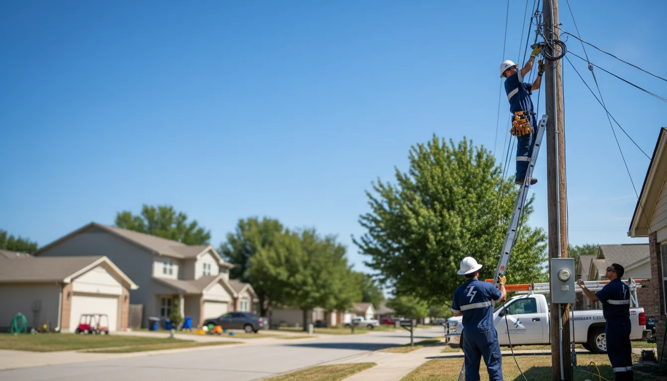 Residential electrician providing installation services in Fairfield, PA